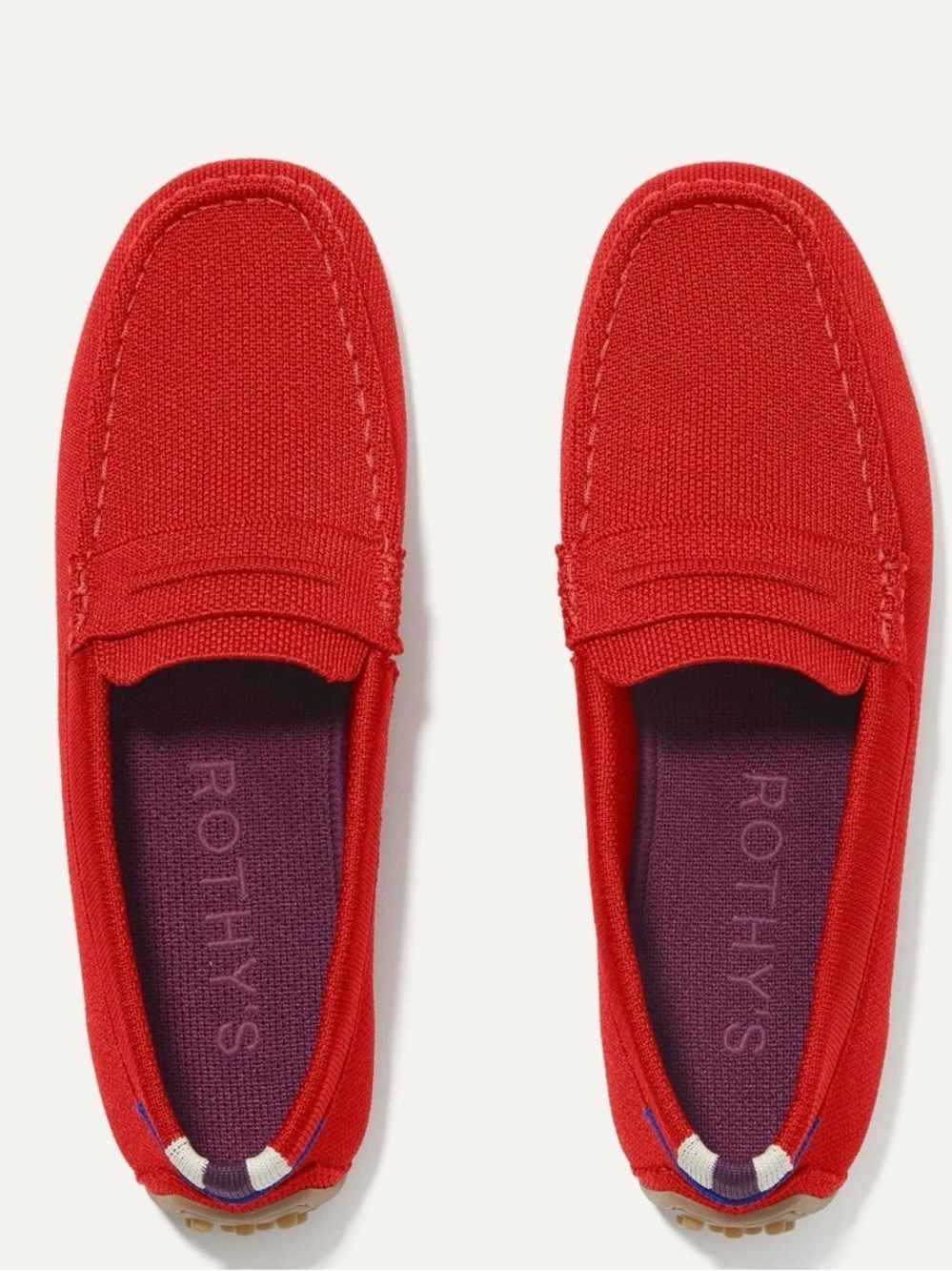Red Rothy's Rothys The Driver Loafers Shoes 9